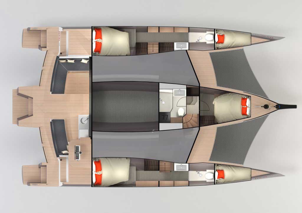 neel 51 trimaran layout